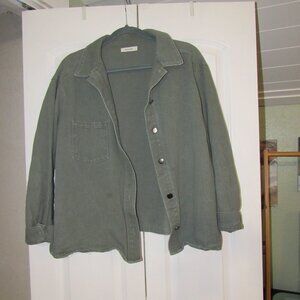 Mod Ref Army Green Shacket - Large